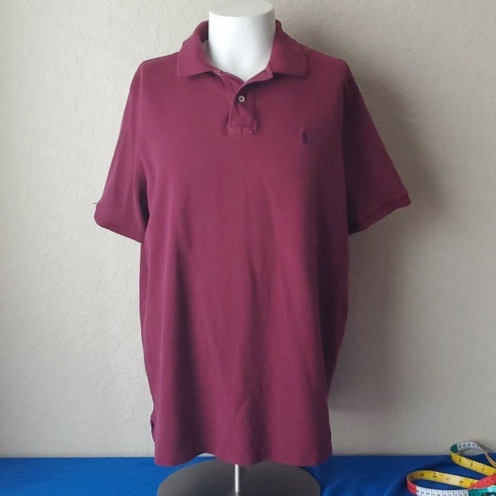 Polo Ralph Lauren Classic Fit Maroon Short Sleeve Polo